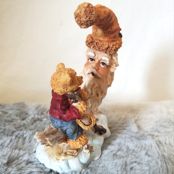 Crescent Moon Santa & Bear Figurine by K's Collection - Picture 3 of 9